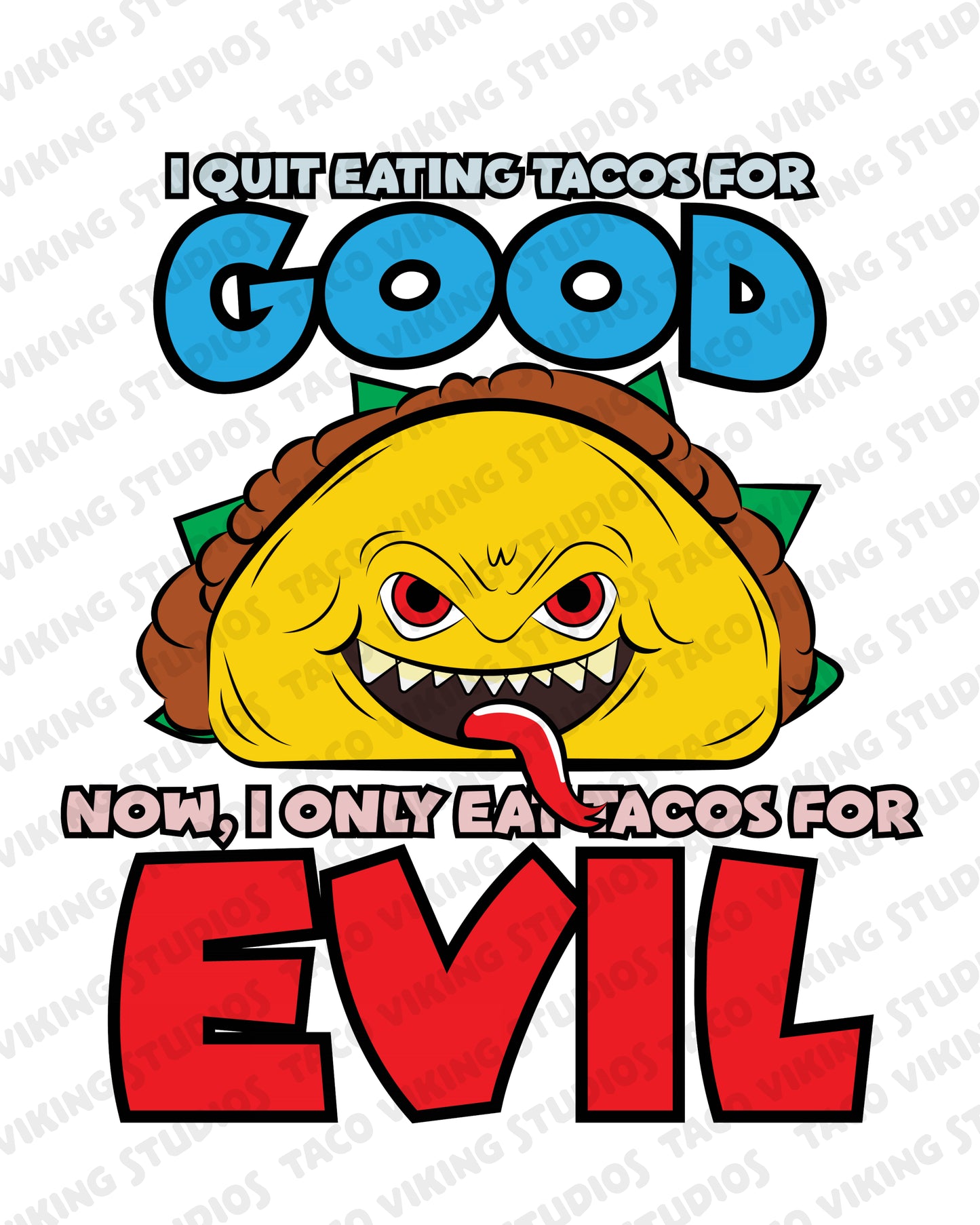 "Tacos for Evil" Vinyl Sticker