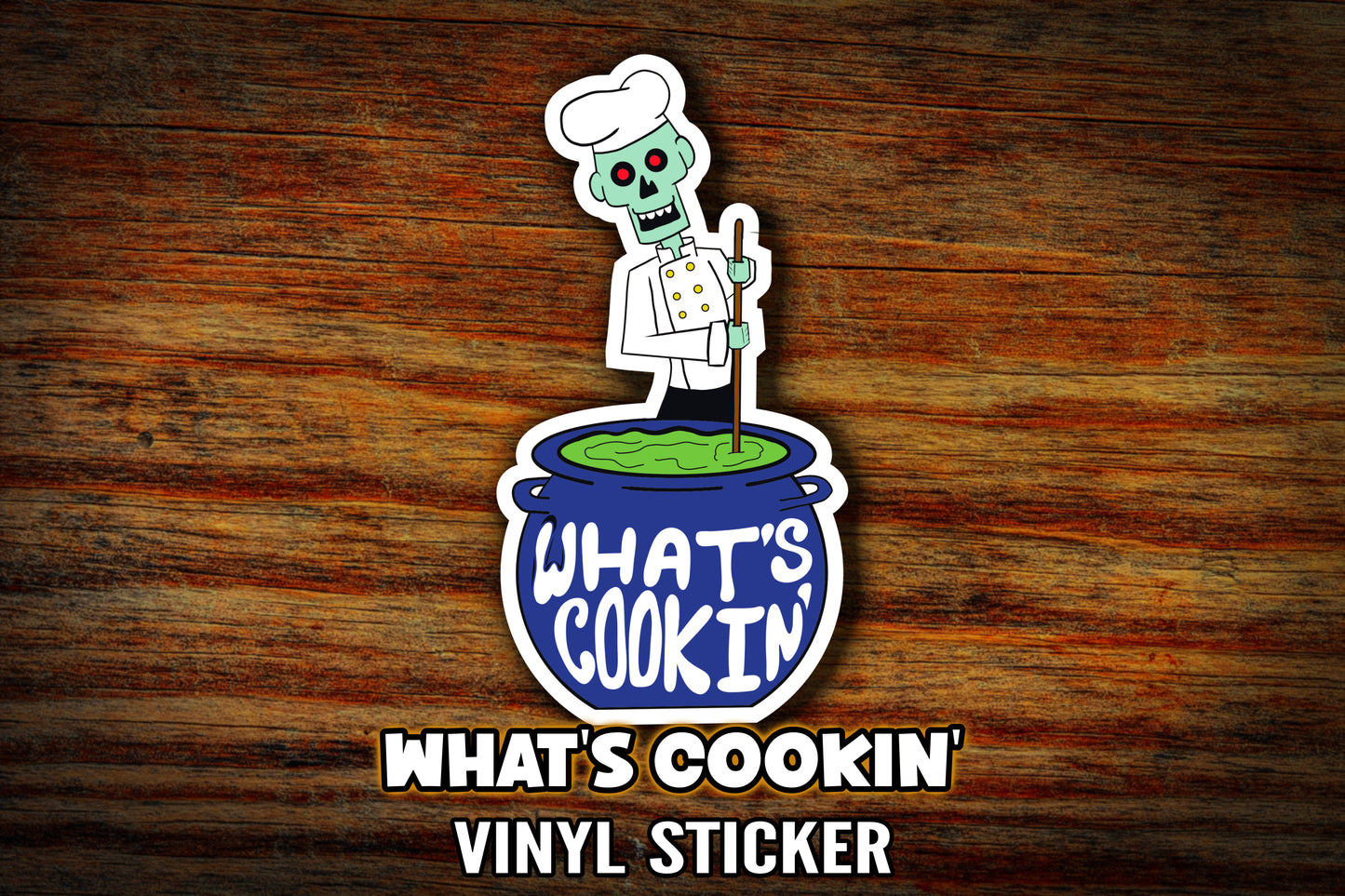 "What's Cooking" Vinyl Sticker