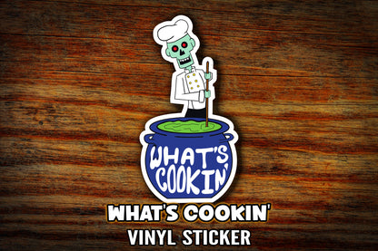 "What's Cooking" Vinyl Sticker