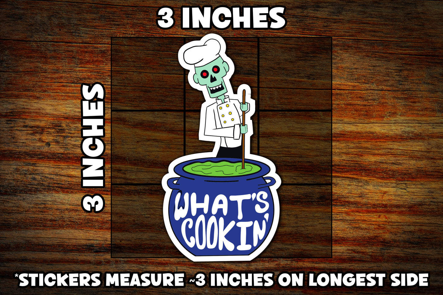 "What's Cooking" Vinyl Sticker