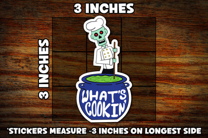 "What's Cooking" Vinyl Sticker